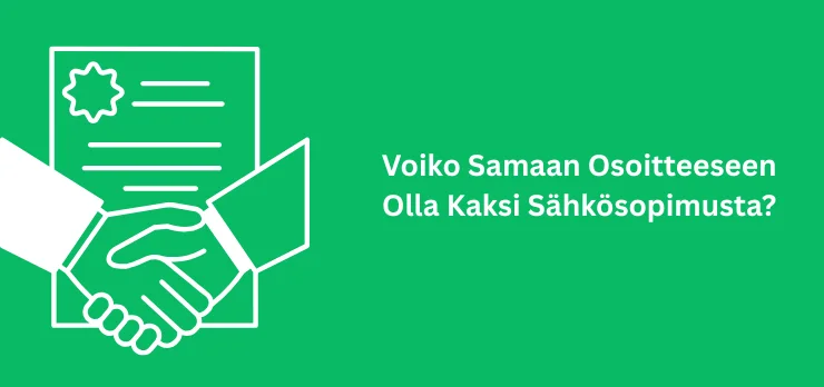 voiko olla kaksi sähkösopimusta